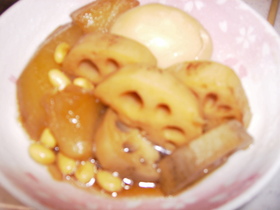 ゆで卵とお野菜のサッパリ煮