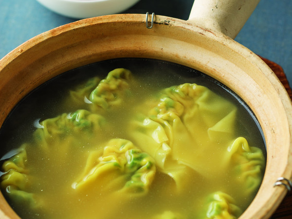 春菊と豆腐のワンタン