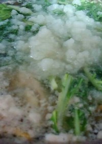 水菜と大根おろし水煮鍋❤ゆりさん風