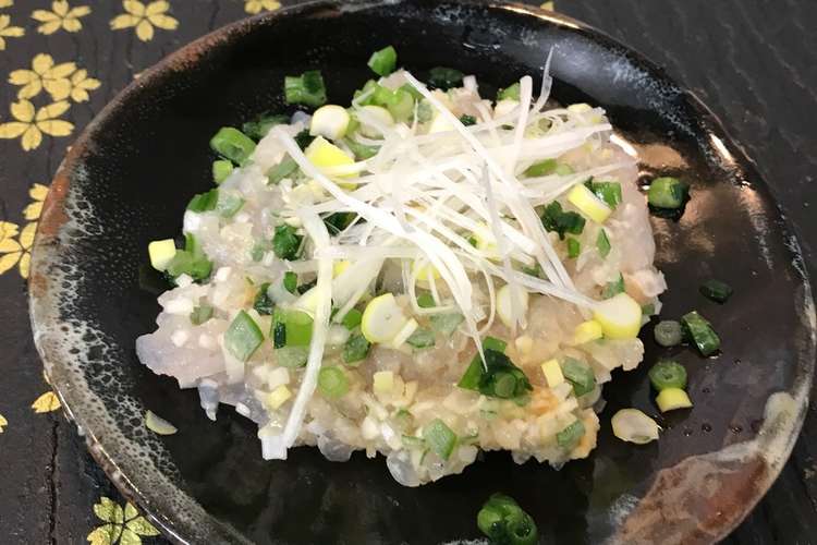 美味 ウミタナゴのなめろう風 レシピ 作り方 By Dentack クックパッド