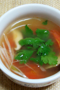 椎茸とミニトマトのスープ
