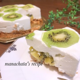 簡単キウイのヨーグルトタルトケーキ