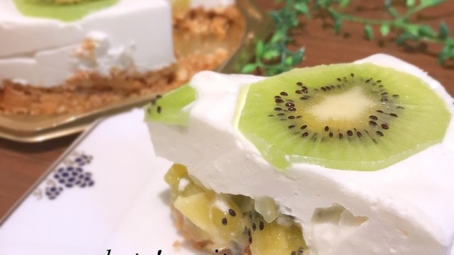 簡単キウイのヨーグルトタルトケーキ レシピ 作り方 By Herbalｋ クックパッド