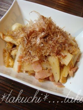 長いもベーコンさっぱり炒め