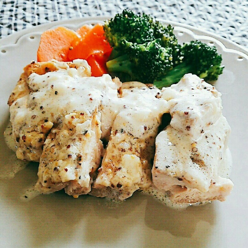 鶏モモ肉のソテー粒マスタードソース by manmaT 【クックパッド】 簡単おいしいみんなのレシピが338万品