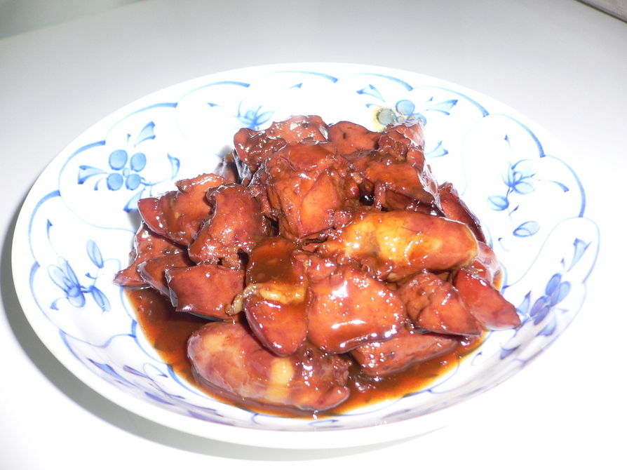 貧血予防☆鶏レバーの甘辛煮の画像