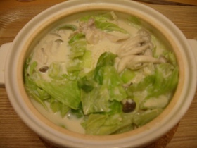 お手軽♪一人豆乳鍋