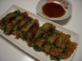 じゃが芋チヂミ☆ニラキムチ味