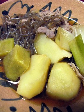 糸こんが主役!の肉じゃが
