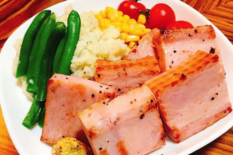 厚切りベーコンステーキ レシピ 作り方 By 男だって簡単料理 クックパッド 簡単おいしいみんなのレシピが352万品