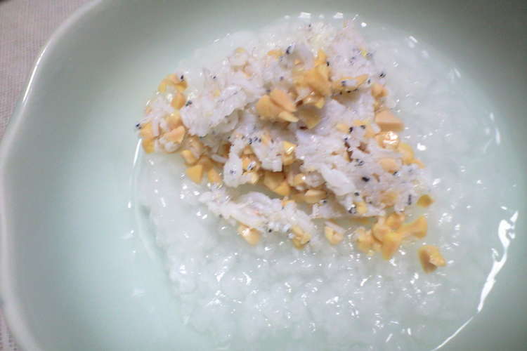 離乳食 中期 納豆しらすガユ レシピ 作り方 By ３人ママあーさん クックパッド 簡単おいしいみんなのレシピが355万品