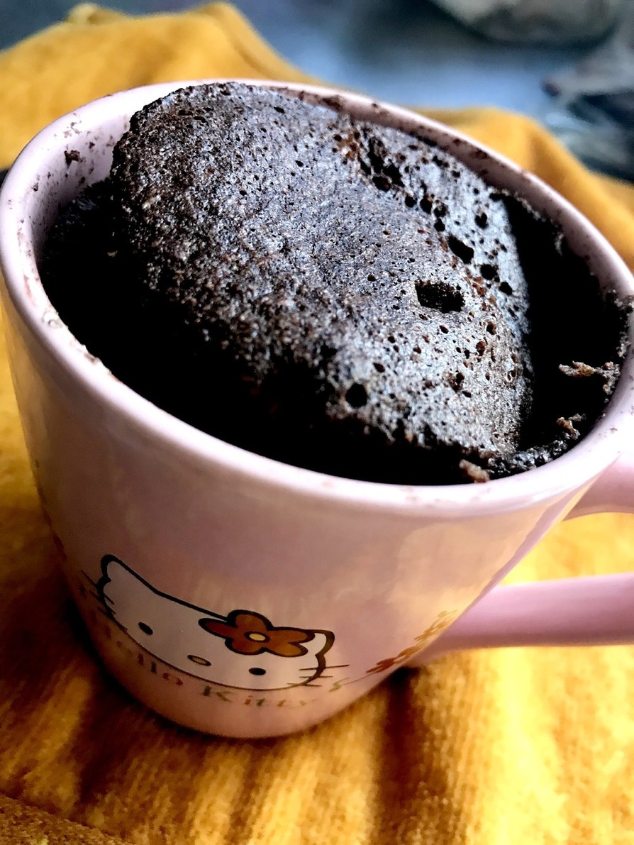 マグカップ♡おからココア蒸しケーキの画像