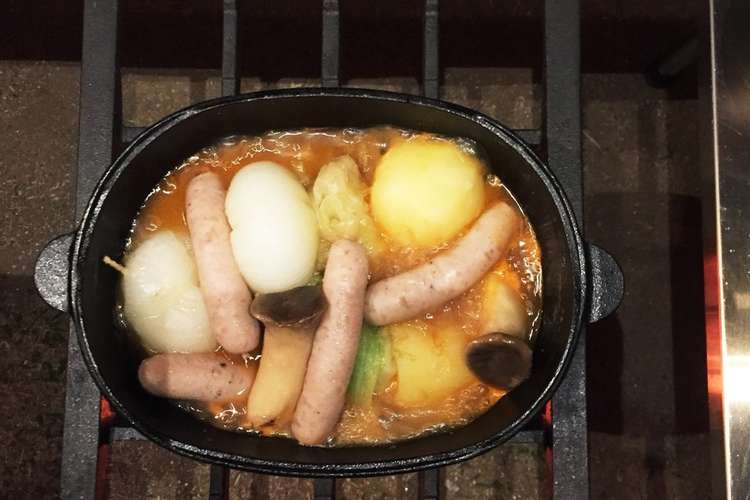 キャンプ飯 洋風おでん 〆はパスタで レシピ 作り方 By すぎ あゆちゃん クックパッド