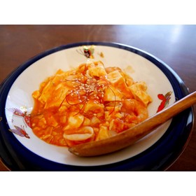 レンジで簡単♡豆腐と海老チリソース