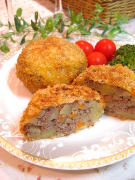 ✿挽き肉と野菜のバター風味コロッケ✿