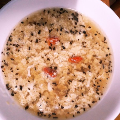【薬膳風】溶き卵スープの写真