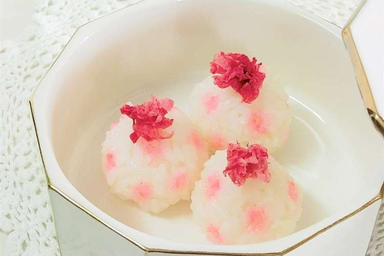 水玉桜手まり寿司 お花見 お弁当 母の日 レシピ 作り方 By ｂiｂiすみれ クックパッド