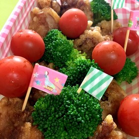マステとつまようじで簡単お弁当ピック☆