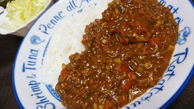 野菜たっぷりキーマカレー(*´`)