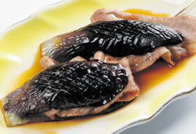 なすと肉のはさみ焼き