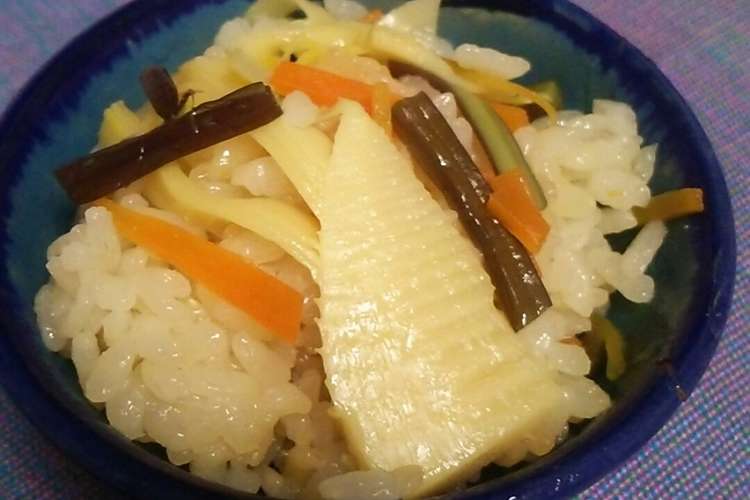 春 たけのことわらびの炊き込みご飯 レシピ 作り方 By ユウ クックパッド