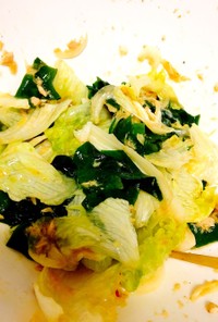 わかめとレタスの韓国風サラダ