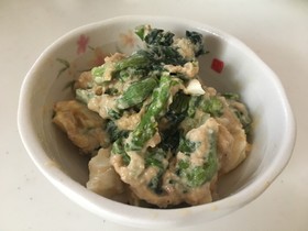 菜の花のとろたまサラダ