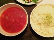 肉じゃがリメイク◎トマトスープうどんの写真