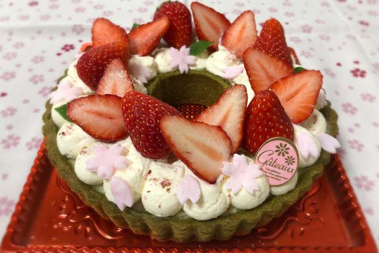 春のお祝い リースタルト レシピ 作り方 By まくのうち クックパッド