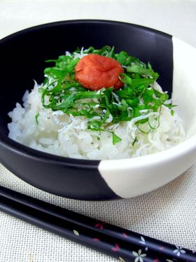 *食欲不振に モリモリ梅じゃこ飯