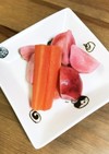 ラディッシュと人参のピクルス。作りおき♪