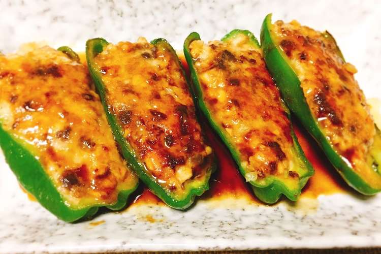 ピーマンのお魚詰め レシピ 作り方 By 藤井２１ クックパッド