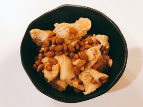 納豆ささみラー油☆ダイエット用
