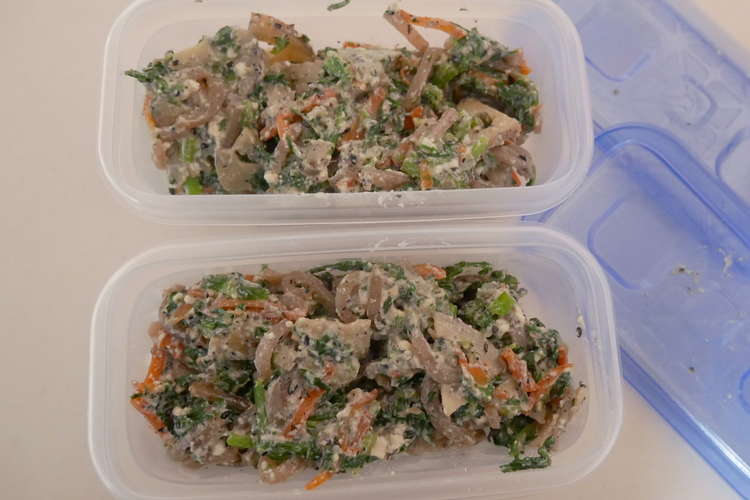 菊菜の白和え レシピ 作り方 By 花の首飾り クックパッド 簡単おいしいみんなのレシピが356万品