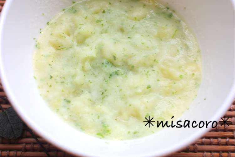 M中期離乳食 じゃがいもと青のりミルク煮 レシピ 作り方 By Misacoro クックパッド 簡単おいしいみんなのレシピが360万品