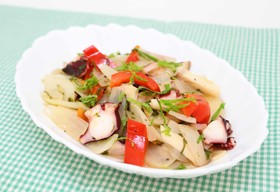 たこと野菜の和風ソテーマリネ