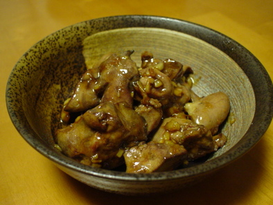 中華風♪鶏レバーのオイスターソース煮の写真