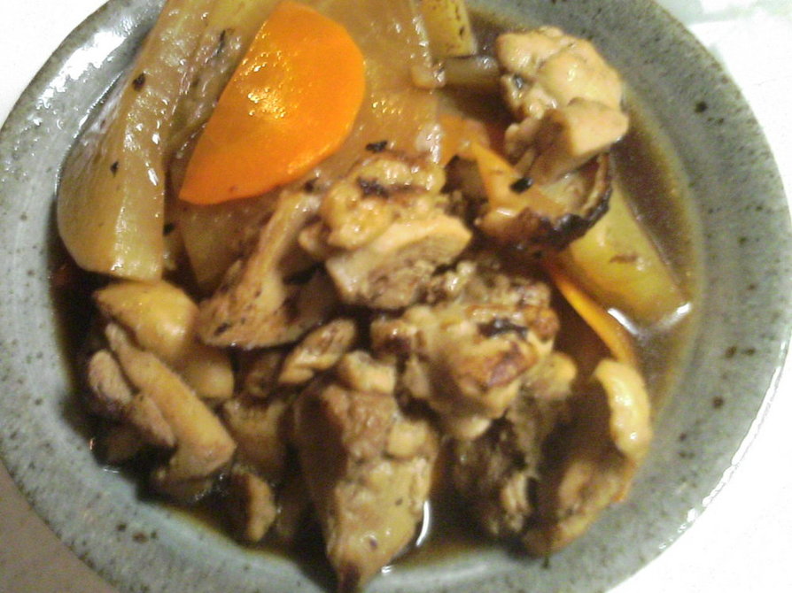 焼き大根と鶏肉のフライパン煮の画像