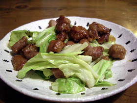 豚肉・春キャベツのシャキシャキ炒め