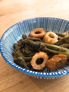 タラの芽とちくわのマヨ醤油炒め