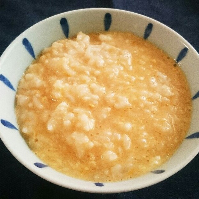 炊飯器で簡単美味しい めんつゆ卵粥 レシピ 作り方 By Naoばあさん クックパッド
