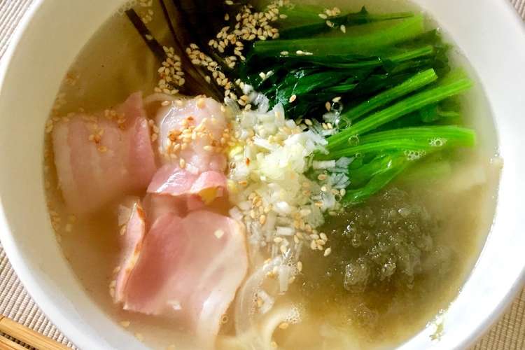 鶏しおラーメン 米麺でグルテンフリー レシピ 作り方 By 課長の土日 クックパッド 簡単おいしいみんなのレシピが355万品