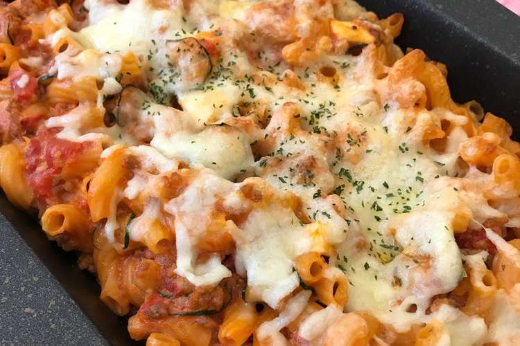 簡単リメイク トマトマカロニグラタン レシピ 作り方 By クック甘党 クックパッド 簡単おいしいみんなのレシピが350万品