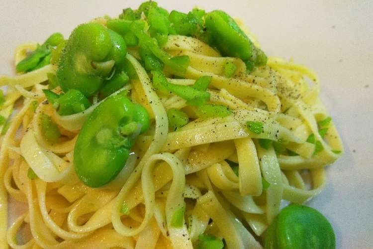 簡単 ソースなし そら豆の春パスタ レシピ 作り方 By スパイク55 クックパッド 簡単おいしいみんなのレシピが356万品