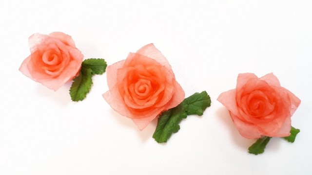 酢大根で薔薇作り レシピ 作り方 By Naｰno クックパッド 簡単おいしいみんなのレシピが357万品