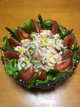 メインのおかずに!豪華ポテトサラダ