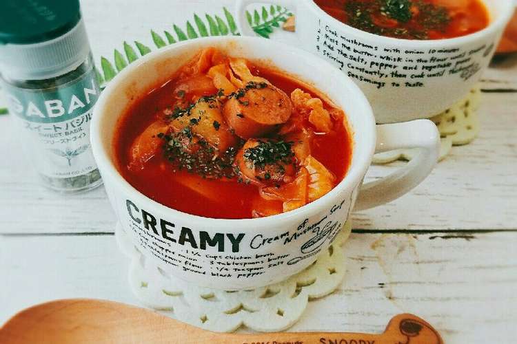 春野菜と野菜ジュースで作るミネストローネ レシピ 作り方 By とまとママ クックパッド