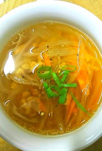 「ダイスラボ」大豆のお肉ミンチと野菜のかんたんスープ