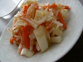 残り野菜と桜海老のキムチ風漬物☆