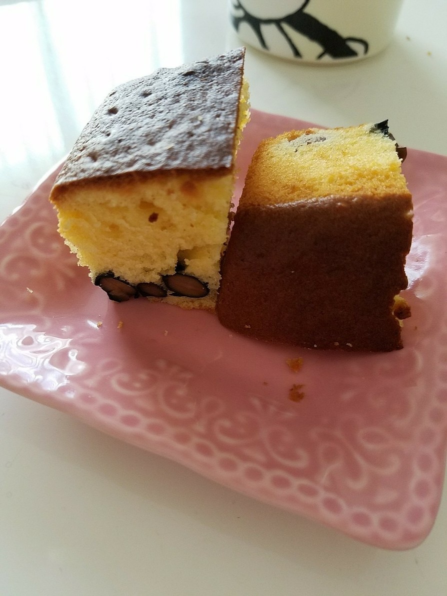 黒豆と金時豆のパウンドケーキの画像